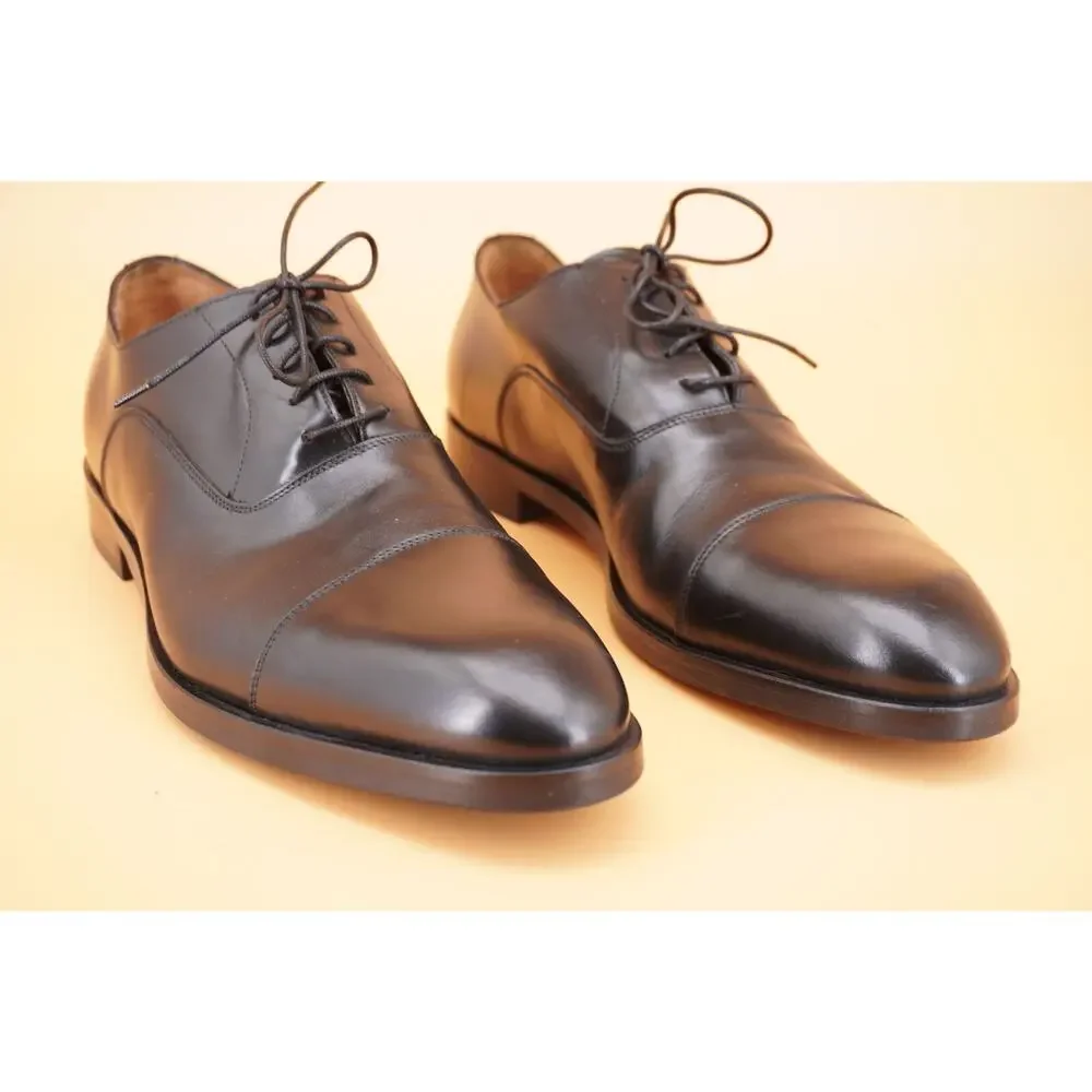 To Boot New York Dover Cap Toe Black Leather Oxfords Size 13 Men Adam Derrick